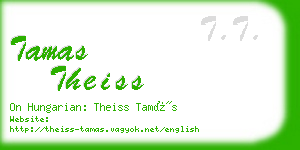 tamas theiss business card